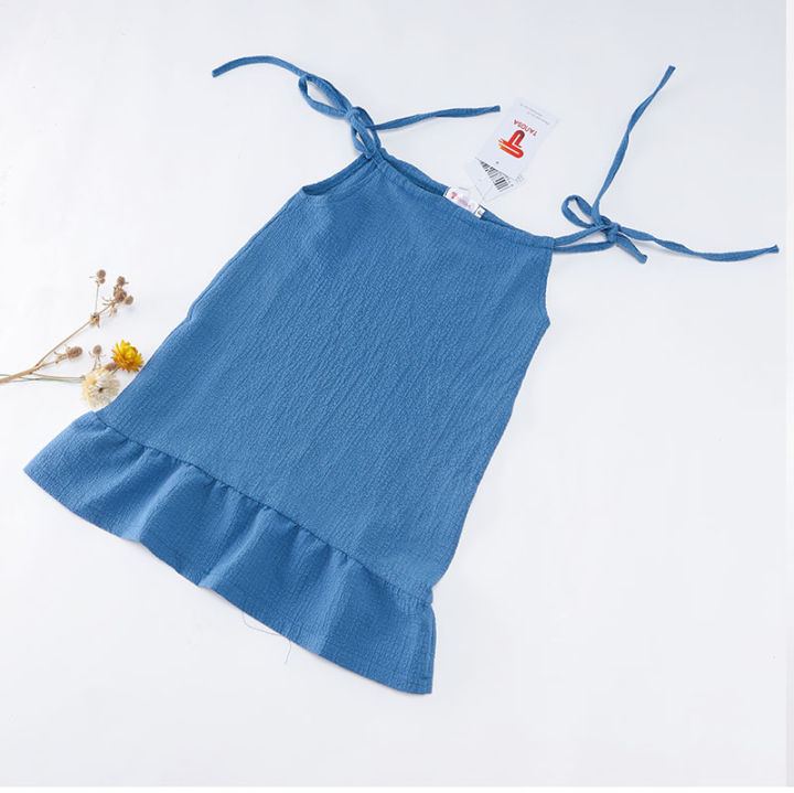 TANOSA KIDS Váy đầm 2 dây chất đũi sành điệu cho bé gái ,thời ...