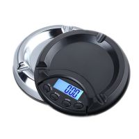 [Free ship] Ashtray electronic scale high-precision gram weighing precision portable pocket gold carat mini