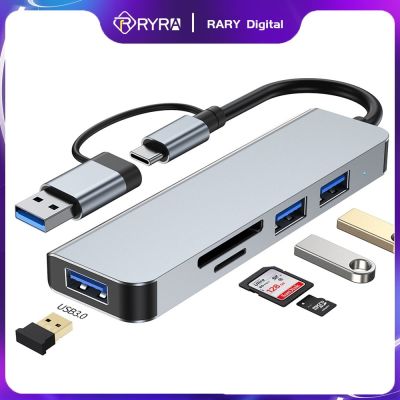 Hyra USB3.0ความเร็วสูงชนิด C ฮับ USB C 4/7พอร์ต USB 2.0ฮับ PD ฮับบัตร TF 3.0 USB อะแดปเตอร์ฮับข้อมูลสำหรับพีซีแล็ปท็อปอุปกรณ์เสริม