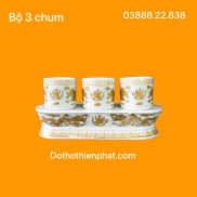 Bộ 3 chum trắng rồng - GOM CHI