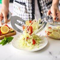 Limited Time Discounts Salad Fork Stainless Steel Cutlery Set Kitchen Ware Cooking Tools Non-Stick Stirring Salad Server Kitchen Tools Accessories