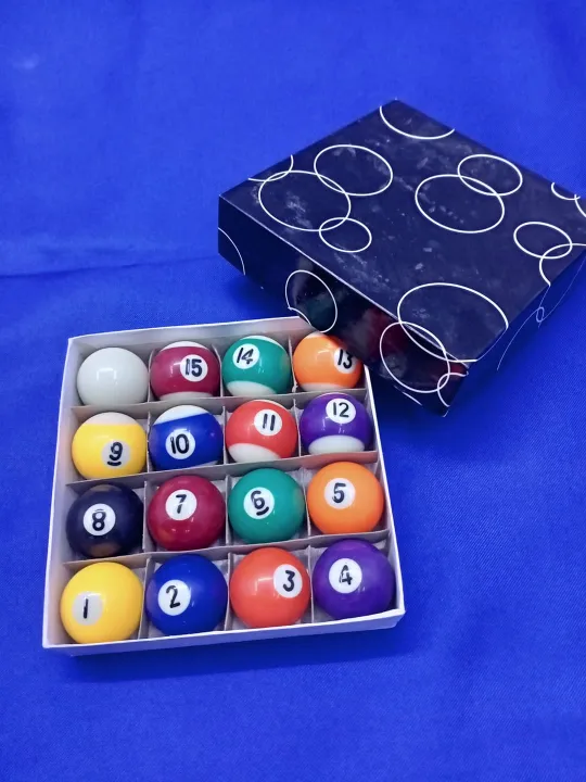 1 SET 2 INCH BILLIARD BALL SET (bola ng bilyaran)/BILLIARD ACCESSORIES ...