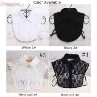 Hot Sale Fake Blouse Ladies Lapel Half Shirt Cotton Bib Office Removable Detachable Sleeveless WhiteBlack False Collar