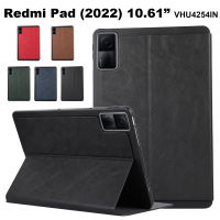 สำหรับแผ่น Xiaomi Redmi (2022) 10.61 "VHU4254IN 5G เคสแท็บเล็ตธุรกิจคุณภาพสูงเคสเคสโทรศัพท์แบบตั้งได้หนังสไตล์พียูแบบเรียบง่ายแฟชั่น