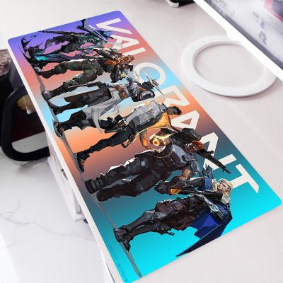 ▼❦ Hot Game Valorant HD Printing Mouse Pad Computer Pc Gamer Large Desk Pads Computer Lock Edge Keyboard Mat MousePad Dropshipping