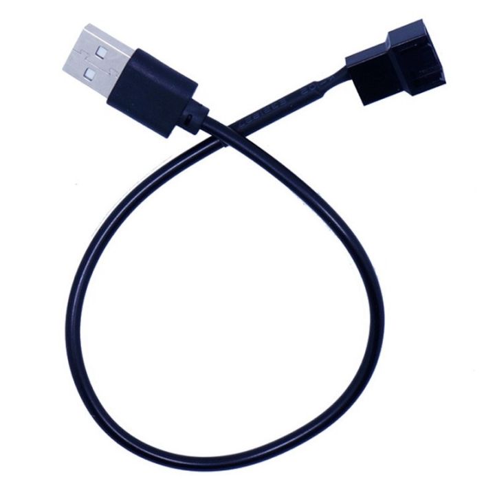 ยืดหยุ่น-3pin-หรือ4pin-fan-to-usb-adapter-cables-4-pin-computer-pc-fan-power-cable-connector-adapter-5v-30cm-connect