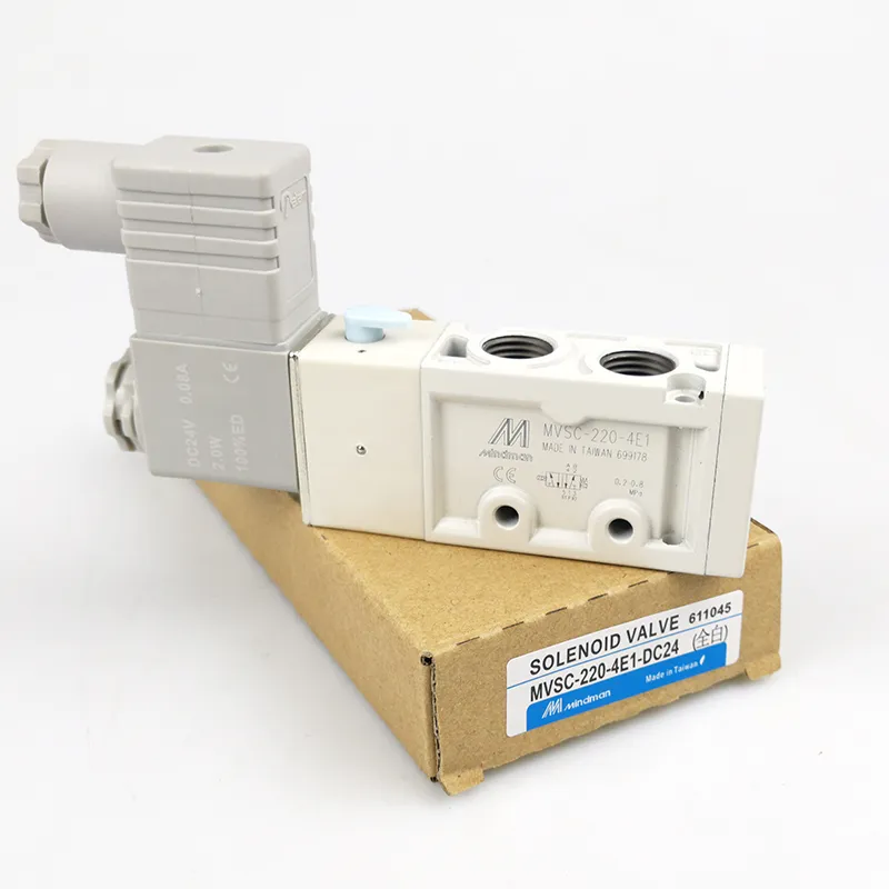 Original White New Gold Mindman Solenoid Valve MVSC-220-4E1 4e2 Two ...