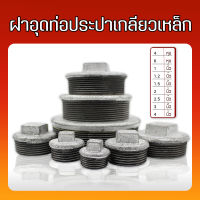 ฝาอุดท่อประปาเหล็กเกลียวนอก ขนาด 4 หุน-4 นิ้ว ตัวผู้