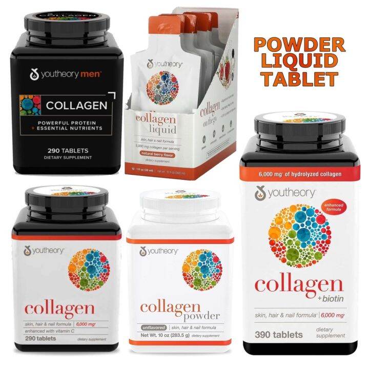 YOUTHEORY COLLAGEN PEPTIDES 120 160 290 tablets Lazada PH