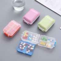 Portable Pill Cases Travel Dispen Storage Container Colorful Drug Dispenser Packing Container 8 Slot Moisture proof Pill Box