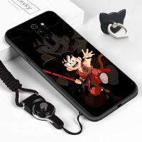 เคสโทรศัพท์เคสสำหรับ Xiaomi Redmi Note 8 Redmi Note 8 Pro Note 8T (แหวนใส่นิ้ว + สายคล้อง) Dragon ซุนโกคู Goku เคสโทรศัพท์ป้องกัน TPU ซิลิโคนนิ่มกันกระแทกเคสโทรศัพท์