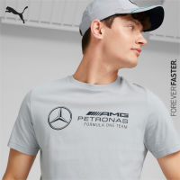 PUMA AUTO - เสื้อยืดผู้ชาย Mercedes-AMG Petronas Motorsport F1 Essentials Logo สีเทา - APP - 53644702