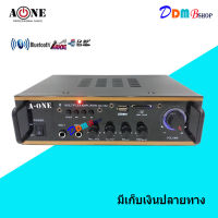 A-ONE แอมป์ขยายเสียง AC/DC  รองรับ บลูทูธ USB SD CARD รุ่น AV102