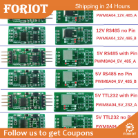 Foriot 3 Channl 1Hz-20KHz Duty Cycle ความถี่ปรับ PWM Square Wave Pulse Generator UART RS232 RS485รถบัส Modbus RTU Board