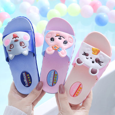 Slippers Kids Dog Shoes Children Flip Flop Girls Indoor House Guest Beach Boys Toddler Baby Cute Garden Toe-Covered Paw Colorful