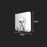 ตะขอแขวนตะขอแขวนผนังประตูกาวแข็งแรงตะขอโปร่งแสงมีจุมากดูดติดสำหรับห้องครัวห้องน้ำถ้วยมีขนาด20/10/5ชิ้น