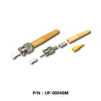 Link UF-0004SM ST Singlemode, Zirconia Fiber Optic Connector, Yellow Boot 0.9 mm, 3.0 mm diameter Cable