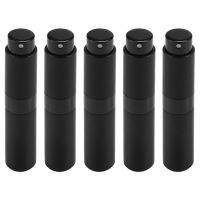 5X 8 Ml Portable Travel Mini Bottle Refillable Empty Perfume Atomizer - Black