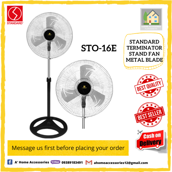 Standard Terminator Stand Fan Metal Blade STO16E / STO18E Lazada PH