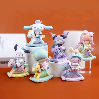 9ซม. ชุด Sanrio Q Edition Melody ตุ๊กตา childlike hoyhorse Melody pacha kouromi น่ารักโต๊ะ ACT รูปตุ๊กตาตกแต่ง