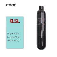 【hot】♣  0.5L 500cc HEXGER Carbon Cylinder Bottle M18x1.5 Thread