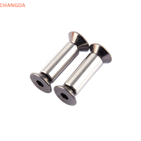 ?【Lowest price】CHANGDA 2pcs M4มีดสกรู rivet สำหรับ DIY วัสดุมีดจับแผ่นยึดสกรู