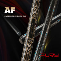 FURY Billiard AF Series ไม้คิวพูลคาร์บอนไฟเบอร์ขนาด12.5มม. คาร์บอนมืออาชีพเทคโนโลยี Deflection3ต่ำชุดข้อต่อ8*10 147ซม.