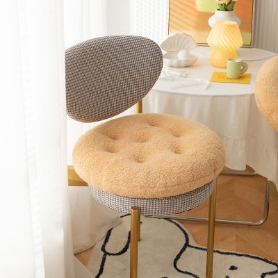 【CW】 Biscuit Round Sitting Cushion Soft for Car Cookie Sofa Back