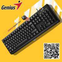 คีย์บอร์ด Genius KB-100 ให้สัมผัสการพิมพ์ที่สบาย แม่นยำ ด้วยปุ่มกดที่ออกแบบอย่างดีเยี่ยม ทนทานด้วยดีไซน์ป้องกันน้ำหรือของเหลวหกใส่ ขาพับที่มีความแข็งแรงปรับได้ ทำให้มือคุณอยู่ในท่าพิมพ์ที่รู้สึกสบาย คีย์บอร์ดรูปแบบมาตรฐาน 105 ปุ่ม ตัวหนังสือบนแป้นพิมพ์ถูก