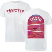 Trapstar Street Tshirts Men Sunset At Sea Art Print T Shirt Cotton Loose