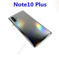 ฝาครอบกระจกหลังแบตเตอรี่ด้านหลังสำหรับ Samsung Galaxy Note 10 Note10 Plus Lite N970 N970F N975F เคสแบตเตอรี่สติกเกอร์ที่แปะกันรอยเปลี่ยน LHG3764