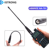 ABBREE NA-701เสาอากาศแบบใช้มือถือ144430M Uhfvhf เสาอากาศวิทยุสองทาง SMA หญิงสำหรับ BaoFeng UV-825RS9BF-888S