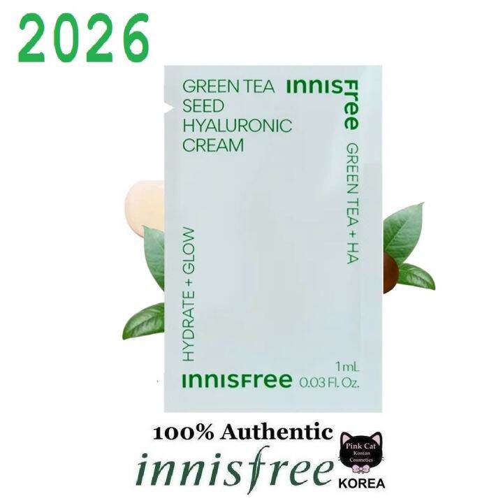 Korean Cosmetics Innisfree Green Tea Seed Hyaluronic Cream 1ml Lazada Ph 5814