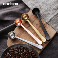 ONEISALL ช้อนกาแฟพร้อมคลิป304สแตนเลสนมผงกาแฟ Ice-ที่ตักครีม