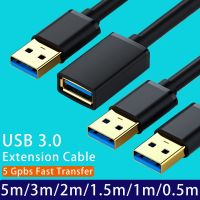 ทีวีสายต่อขยายสำหรับ USB3.0 5ม.-0.5ม. PS4กล่อง Xbox หนึ่ง SSD USB ไปยัง USB ตัวขยายสายเคเบิลสายข้อมูล USB 3.0 2.0สายถ่ายโอนข้อมูลได้อย่างรวดเร็ว