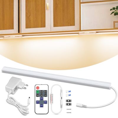 110V/220V Dimmable LED Kitchen Lights 12V Aluminium LED Bar Light Tube for Cabinet Closet Backlight Lamp With RF Remote Control  by Hs2023