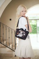 LeSportsac Tokidoki กระเป๋าสะพายไหล่กระเป๋าถือ l137 18*26เซนติเมตร