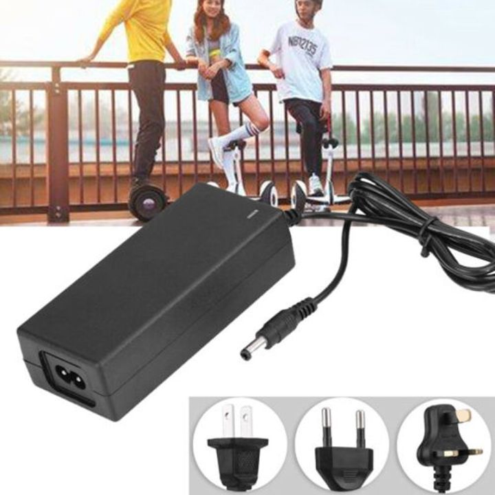 อะแดปเตอร์แบตเตอรี่ไฟฟ้า-balancing-scooter-plug-cord-29-4v-lithium-black