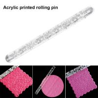 Cake Fondant Embossed Rolling Pin Gum Embossing Sugar Cake Decor Crafts Tool Bread  Cake Cookie Accessories