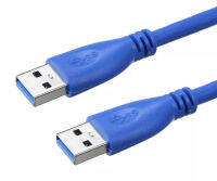 USB 3.0ชายชายสาย USB3.0ประเภท AM To AM Converter 5กิกะไบต์/วินาที Od6mm 1.5M