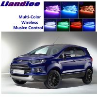 LiandLee Car Glow Interior Floor Decorative Atmosphere Seats Accent Ambient Neon light For Ford