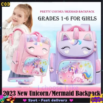 Kids School Bags 1-6 Grade School Backpacks Girls Waterproof Primary Student