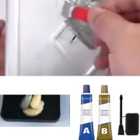 2PC Metal Repairing Adhesive Super Glue Leakage Plugging Welding Glue A B Quick-drying Heat Resistant Repair AB Sealant Glue