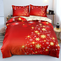 White Christmas Tree Linens Bed Merry Xmas Winter Snow Pillowcases Duvet Cover Twin Queen King Warm Comfortable Bedding Set