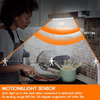 ใหม่ Hot Motion Sensor ไฟกลางคืนไร้สายไฟ LED USB ชาร์จบ้านตู้เสื้อผ้าตู้ครัวห้องนอนบันไดแสงแม่เหล็ก