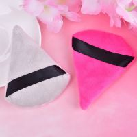 1pcs/2pcs Beauty Sponge Bigger In Wet Foundation Makeup Puff Tools Triangle Velvet Powder Cosmetic Puff Mini