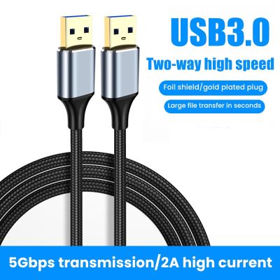 USB 3.0 Ke USB Kabel Ekstensi Tipe A Laki-laki Ke Laki-laki USB Extender untuk Radiator Hard Disk Kamera Webcom Kabel USB Extens 1/3/5M