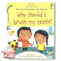 สินค้าเพื่อคุณ หนังสือ USBORNE LIFT-THE-FLAP VERY FIRST Q&amp;A WHY SHOULD I BRUSH MY TEETH ?