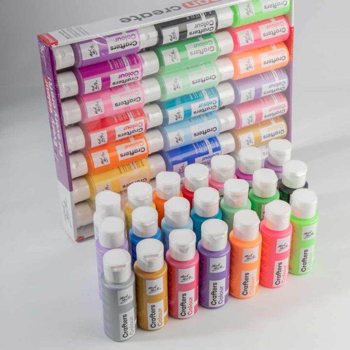 Mont Marte Crafters Colour Discovery Paint Set 21pc X 60ml 2 Us Floz