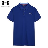 Under.armour เสื้อโปโลแขนสั้น ผ้าเรยอน ระบายอากาศ แห้งเร็ว ใส่สบาย เป็นมิตรกับผิว สําหรับผู้ชาย [S-4XL]